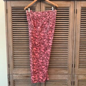 MAEVE Anthropologie COLETTE corduroy pink brown wide-leg pants